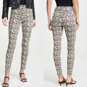 Good American Women's Good Waist Snake Print High-Rise Skinny Jeans